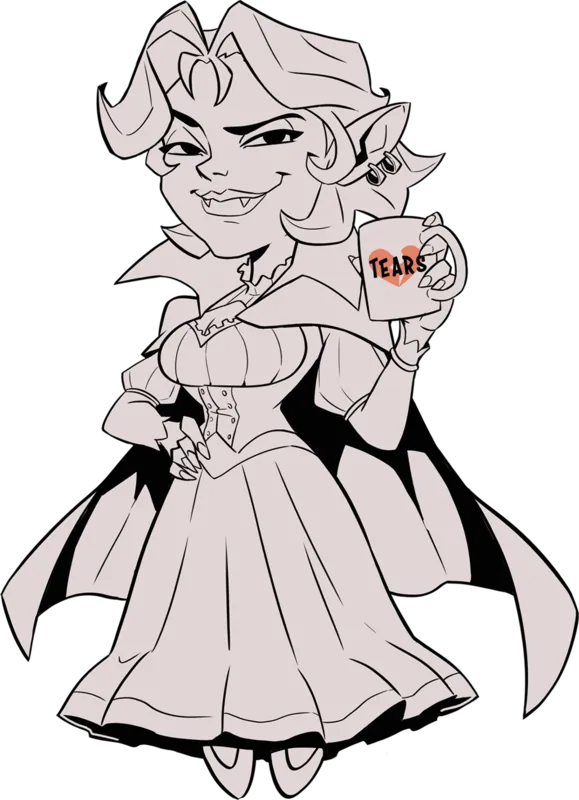 Salt Vampire, inks